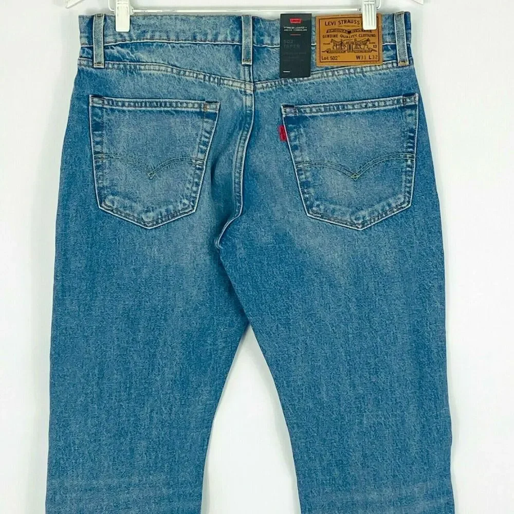 Levi's 502 Taper Distressed Jeans 31x32 NEW‎ Justin Timberlake Fresh Leaves